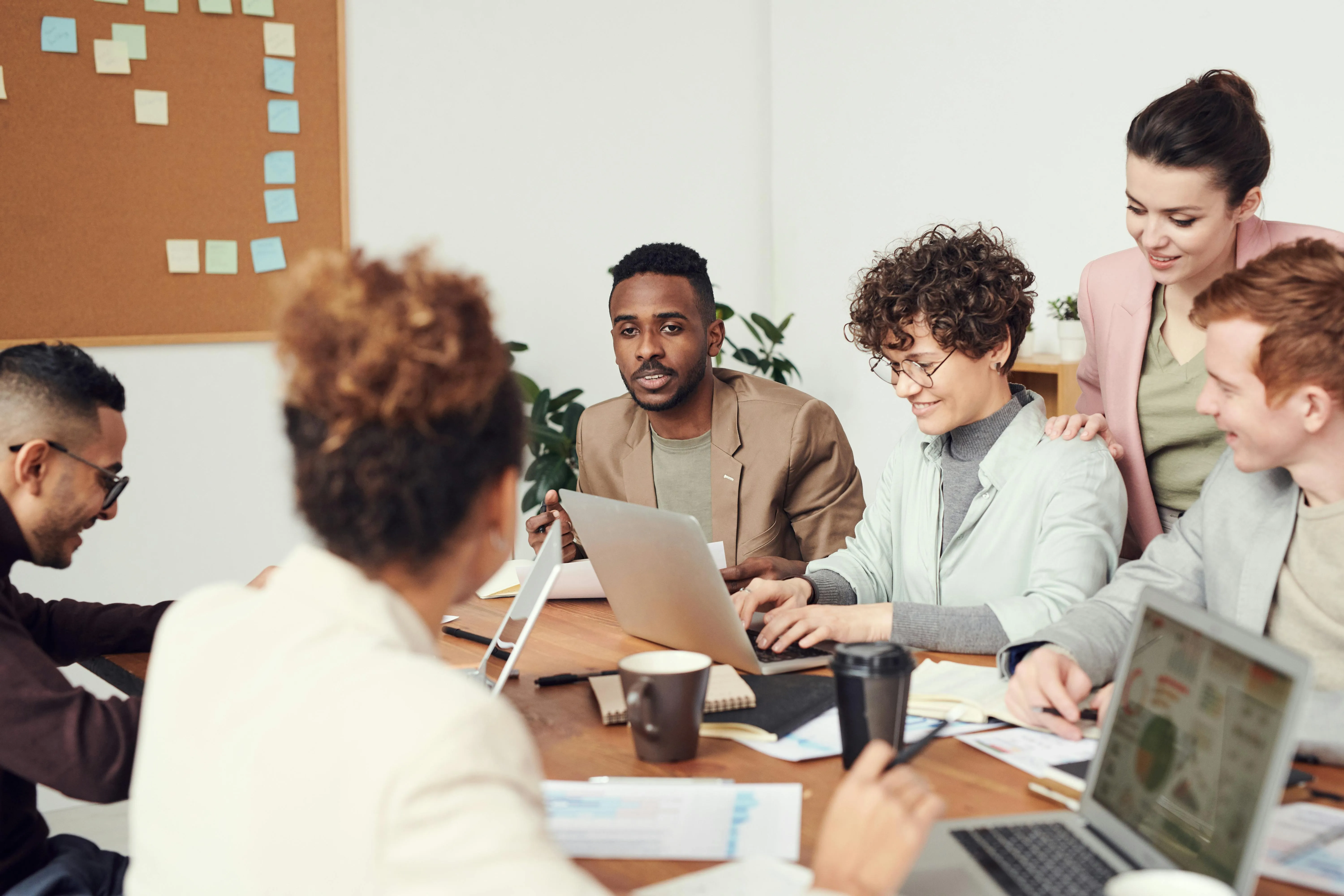 Group of people having a meeting